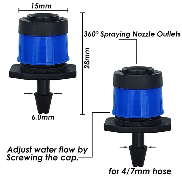 Adjustable All-round Scattering Sprinklers Spraying 360 Degrees Watering Dripper Home Garden Agriculture Irrigation Tool