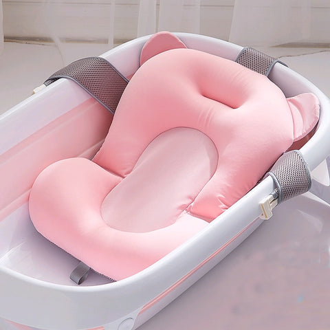 Cartoon Portable Baby Shower Bath Tub Pad Non-Slip Bathtub